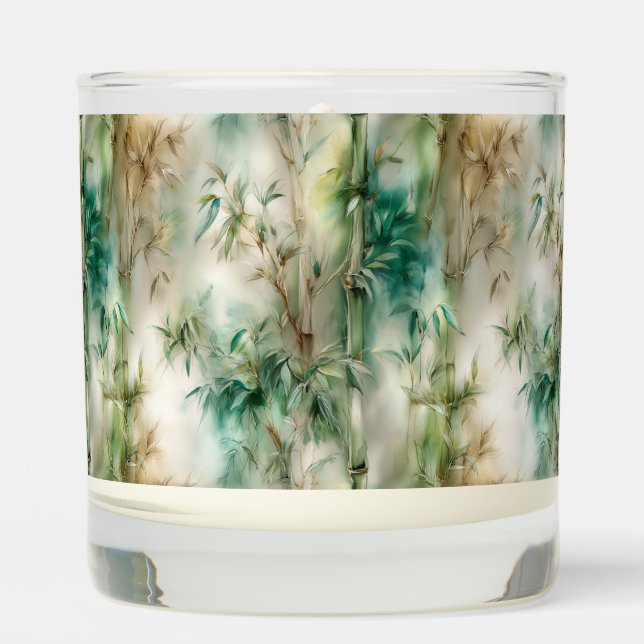 Tropical Bamboo Oasis Scented Candle (Front)