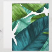 Tropical Banana Leaves Unique Pattern (Front/Back)