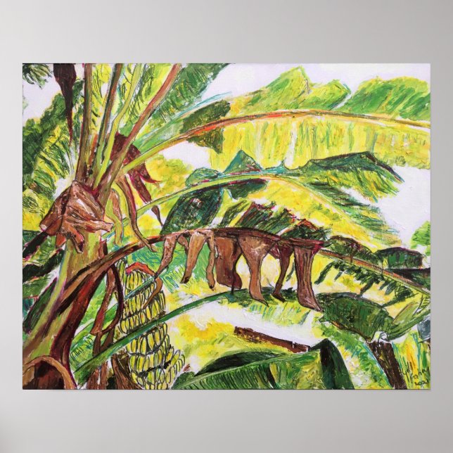 Tropical Banana Tree Poster (Front)