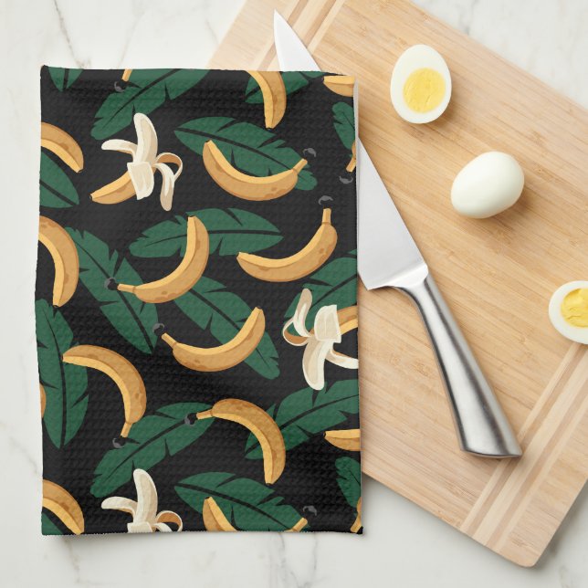 Tropical Bananas Kitchen Towel (Quarter Fold)