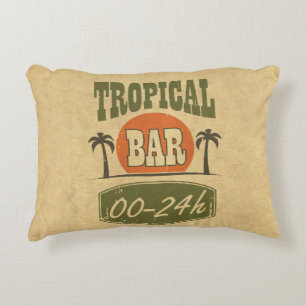 Tropical Bar Accent Pillow