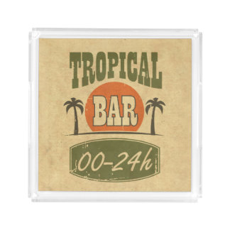 Tropical Bar Serving Tray