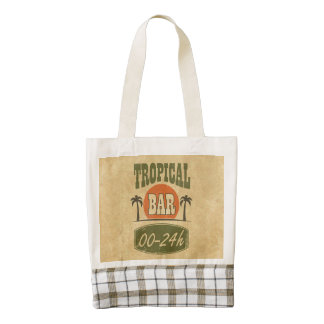 Tropical Bar Zazzle HEART Tote Bag