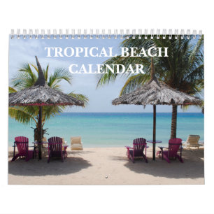 Tropical Beach 2027 Calendar