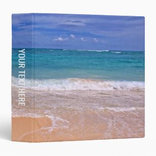 Tropical Beach 3 Ring Binder
