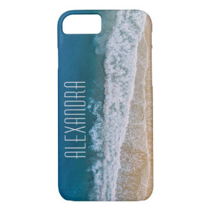 Tropical Beach Aerial View Name Customized iPhone 8/7 Case