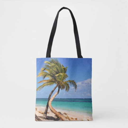 palm tree beach bag