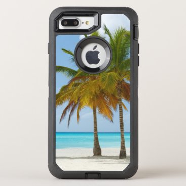 Tropical Beach and Palm Trees OtterBox Defender iPhone 7 Plus Case Tropical Beach and Palm Trees OtterBox Defender iPhone 7 Plus Case