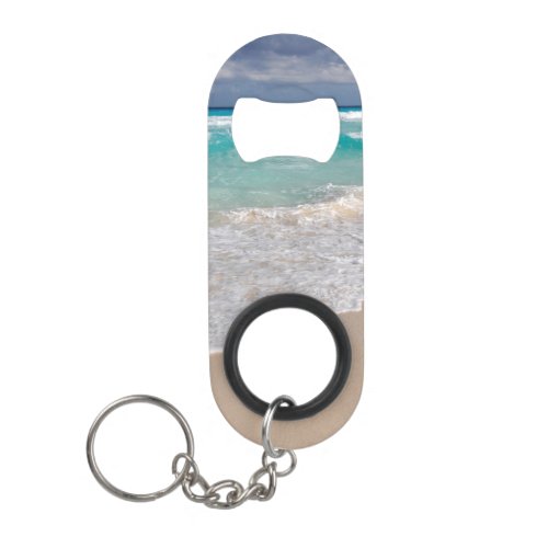 Tropical Beach and Sandy Beach Keychain Bottle Opener