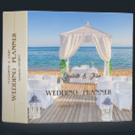 Tropical Beach Arbor  Wedding 3 Ring Binder<br><div class="desc">Beach wedding planner.</div>