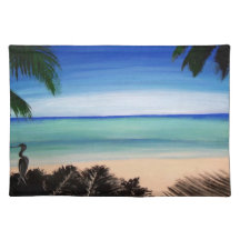 Tropical Beach Bermuda Ocean MoJo Placemat