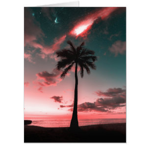 TROPICAL BEACH BIRTHDAY BIGGEST GIANT GREETING CARD
