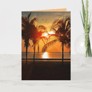 TROPICAL BEACH BIRTHDAY CARDS