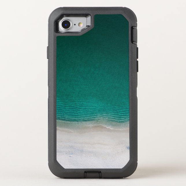 Tropical Beach Blue Ocean Otterbox iPhone Case (Back)