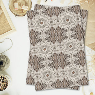 tropical beach boho chic tribal macrame crochet tissue paper