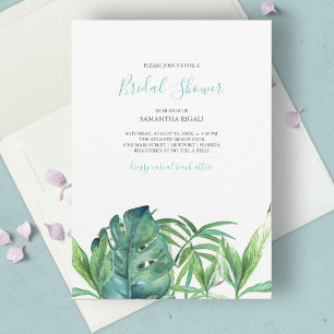 Tropical Beach Bridal Shower Invite