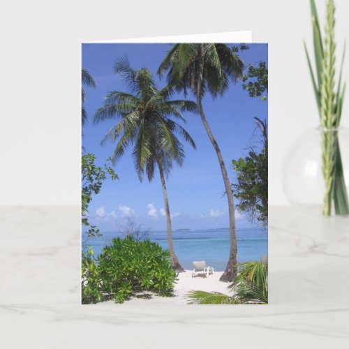 Tropical Beach Card