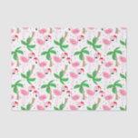 Tropical Beach Christmas Flamingos Birds Tissue Paper<br><div class="desc">Beach theme Christmas gift wrap with flamingos wearing Santa hats. Ornaments and holiday lights decorate the palm trees. You can make the pattern larger or smaller. Click on Customize It and use the plus/minus buttons to adjust the size. Wrap your gifts in warm winter cheer. Copyright Bendel Creative Design LLC...</div>