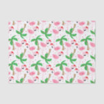 Tropical Beach Christmas Flamingos Birds Tissue Paper