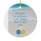 Tropical Beach Christmas Holiday Photo Ornament