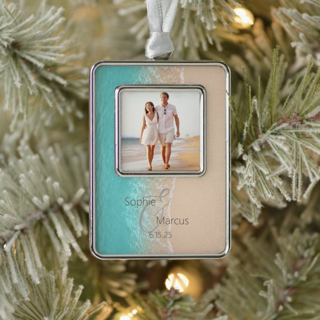 Tropical Beach Christmas Ornament (Tree)