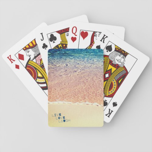 Tropical Beach Close_Up Playing Cards