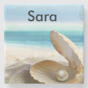 Tropical Beach Coaster Customized