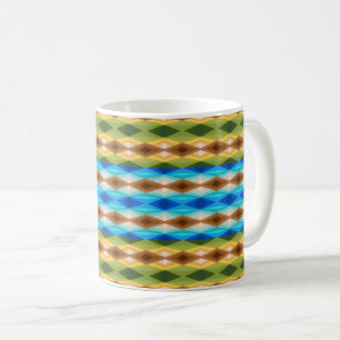 Tropical Beach Colored Kaleidoscope Abstract Art Coffee Mug
