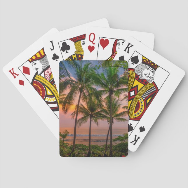 Tropical Beach | Corcovado National Park Poker Cards (Back)