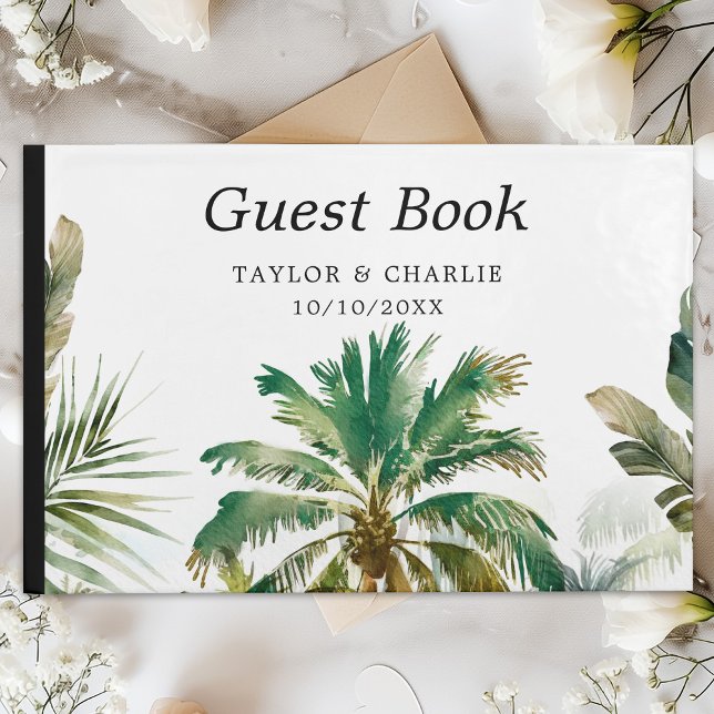 Tropical Beach Destination Wedding Guest Book (Creator Uploaded)