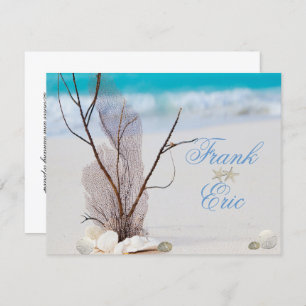 Tropical, Beach, Destination Wedding Invitation