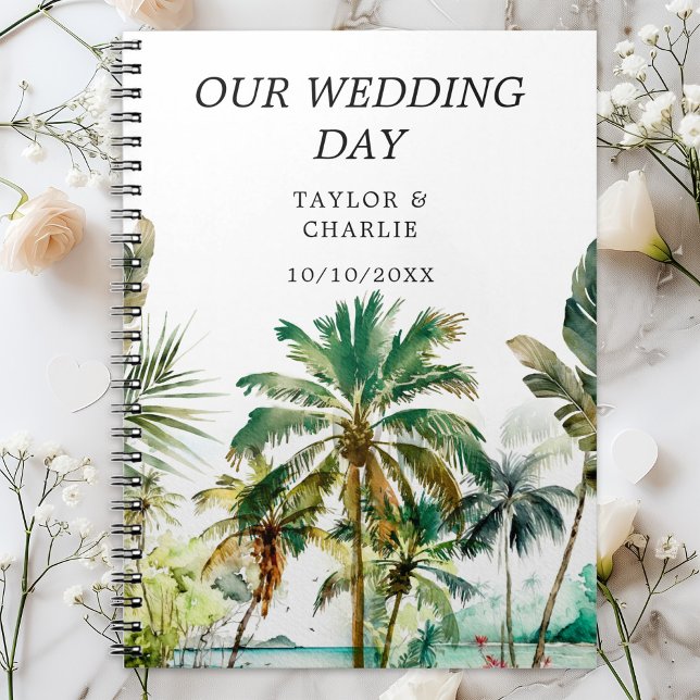 Tropical Beach Destination Wedding Planner Notebook (Creator Uploaded)