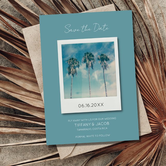 Tropical Beach Destination Wedding Save the Date (Creator Uploaded)