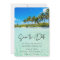 Tropical Beach Destination Wedding Save the Date