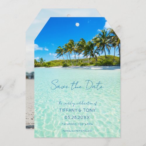 Tropical Beach Destination Wedding Save the Dates Save The Date