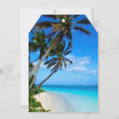Tropical Beach Destination Wedding Save the Dates Save The Date (Back)