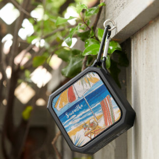 Tropical Beach Escape - Personalized Summer Bluetooth Speaker