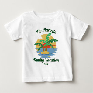 Tropical Beach Family Summer Vacation Matching T-S Baby T-Shirt