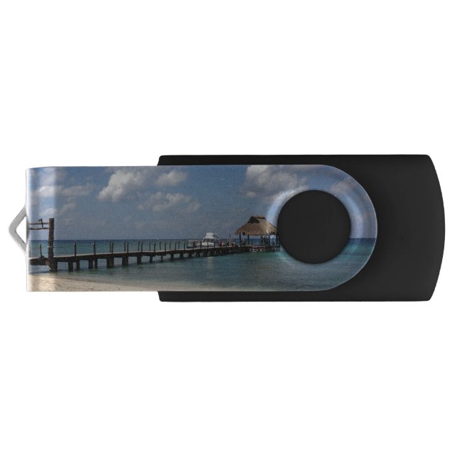 Tropical Beach Flash Drive (Back)