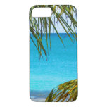 Tropical Beach Framed With Palm Fronds Iphone 8/7 Case at Zazzle
