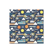 Tropical Beach Fun Pattern