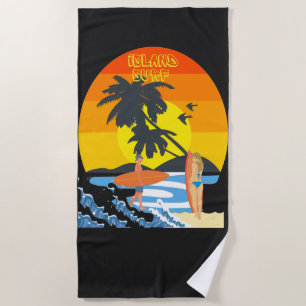 Tropical Beach Fun Towel