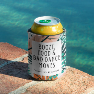 Tropical Beach Funny Wedding Favor Can Cooler