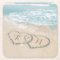 Tropical Beach Heart Shore Monogram