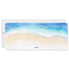 Tropical Beach Heart Shore Wedding Boarding Pass
