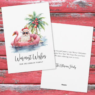 Tropical Beach Holiday Card