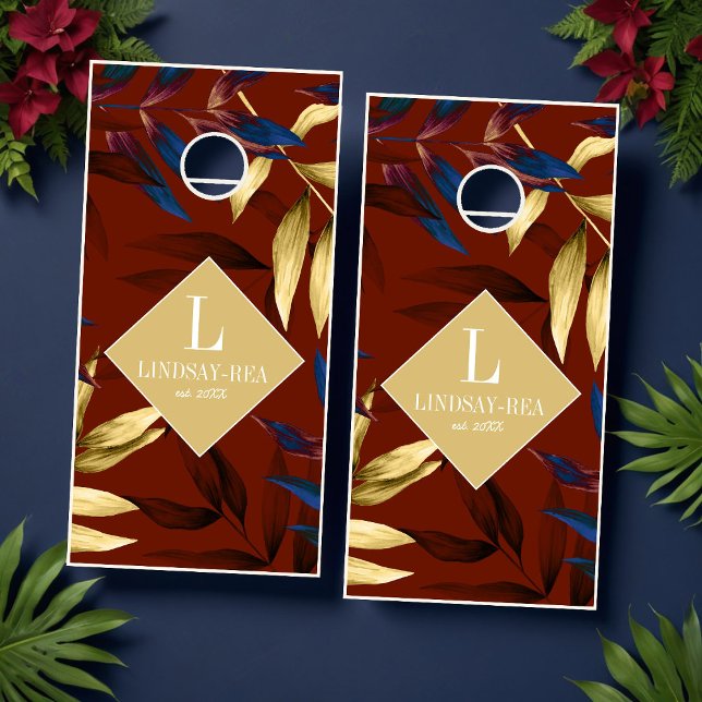 Tropical Beach House Cornhole Set (Tropical Beach House Cornhole Set)