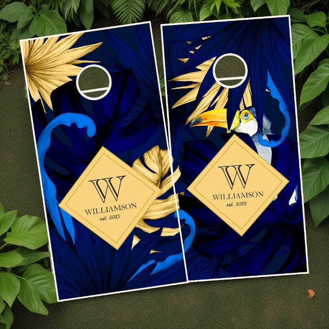 Tropical Beach House Cornhole Set (Tropical Beach House Cornhole Set)