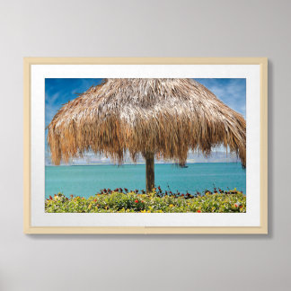 Tropical Beach Hut Wall Art Coastal Decor