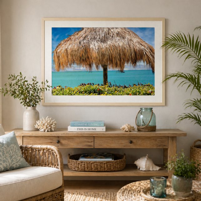 Tropical Beach Hut Wall Art Coastal Decor (Creator Uploaded)